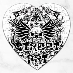 Tattoo tribal street art Jigsaw Puzzle (Heart)