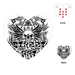 Tattoo tribal street art Playing Cards (Heart)  Front