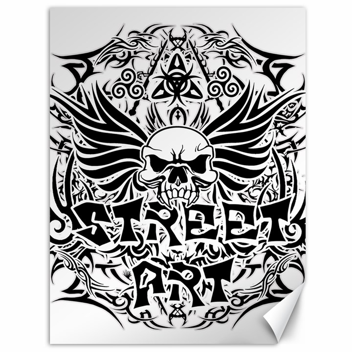 Tattoo tribal street art Canvas 36  x 48  