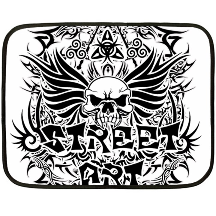 Tattoo tribal street art Double Sided Fleece Blanket (Mini) 