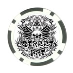 Tattoo tribal street art Poker Chip Card Guard (10 pack) Front