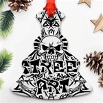 Tattoo tribal street art Christmas Tree Ornament (Two Sides) Front