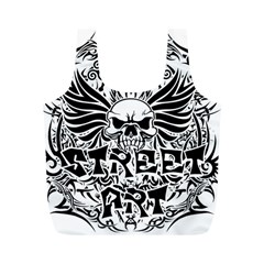 Tattoo tribal street art Full Print Recycle Bags (M) 