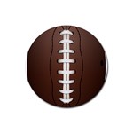 Football Ball Rubber Coaster (Round)  Front