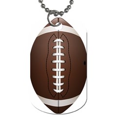 Football Ball Dog Tag (one Side) by BangZart