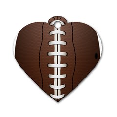 Football Ball Dog Tag Heart (one Side) by BangZart