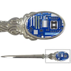 Classic Blue Computer Mainboard Letter Openers by BangZart