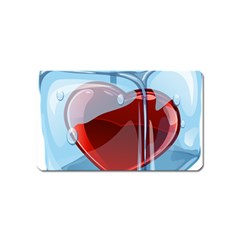 Heart In Ice Cube Magnet (name Card) by BangZart