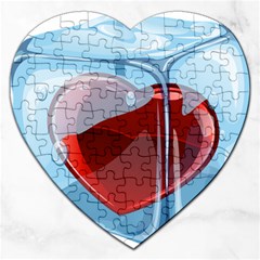 Heart In Ice Cube Jigsaw Puzzle (heart) by BangZart