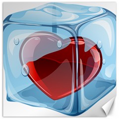 Heart In Ice Cube Canvas 20  X 20   by BangZart