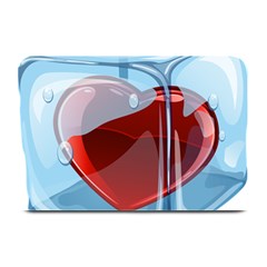 Heart In Ice Cube Plate Mats by BangZart