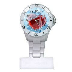 Heart In Ice Cube Plastic Nurses Watch by BangZart