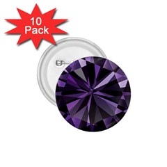 Amethyst 1 75  Buttons (10 Pack) by BangZart