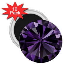 Amethyst 2 25  Magnets (10 Pack)  by BangZart