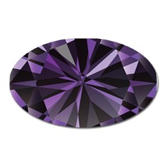 Amethyst Oval Magnet by BangZart