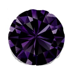 Amethyst Standard 15  Premium Flano Round Cushions by BangZart