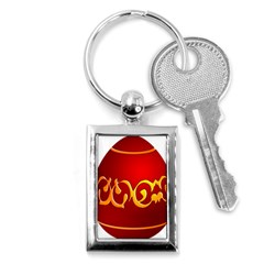 Easter Decorative Red Egg Key Chains (rectangle)  by BangZart