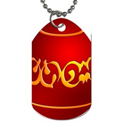 Easter Decorative Red Egg Dog Tag (one Side) by BangZart