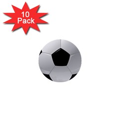 Soccer Ball 1  Mini Buttons (10 Pack)  by BangZart