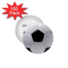 Soccer Ball 1 75  Buttons (100 Pack)  by BangZart