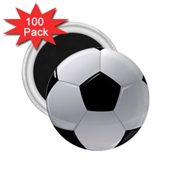 Soccer Ball 2 25  Magnets (100 Pack)  by BangZart