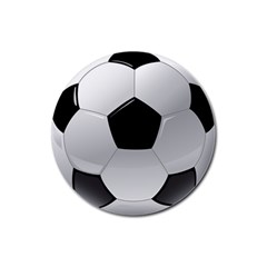 Soccer Ball Rubber Coaster (round)  by BangZart