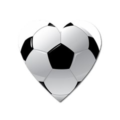 Soccer Ball Heart Magnet by BangZart