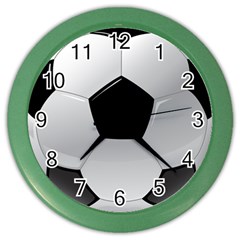 Soccer Ball Color Wall Clocks by BangZart