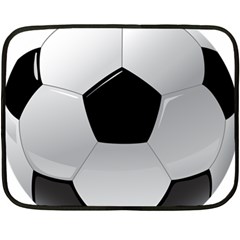 Soccer Ball Double Sided Fleece Blanket (mini)  by BangZart