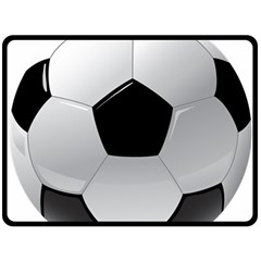 Soccer Ball Fleece Blanket (large)  by BangZart