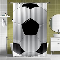 Soccer Ball Shower Curtain 48  X 72  (small)  by BangZart