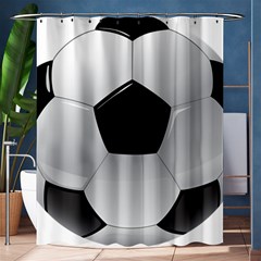 Soccer Ball Shower Curtain 60  X 72  (medium)  by BangZart