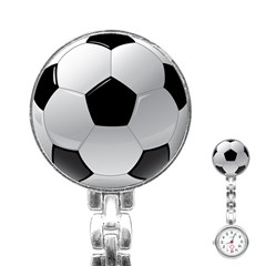 Soccer Ball Stainless Steel Nurses Watch by BangZart