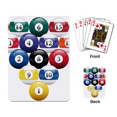 Racked Billiard Pool Balls Playing Card by BangZart