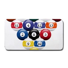 Racked Billiard Pool Balls Medium Bar Mats by BangZart