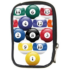 Racked Billiard Pool Balls Compact Camera Cases by BangZart