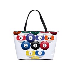 Racked Billiard Pool Balls Shoulder Handbags by BangZart