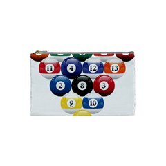 Racked Billiard Pool Balls Cosmetic Bag (small)  by BangZart