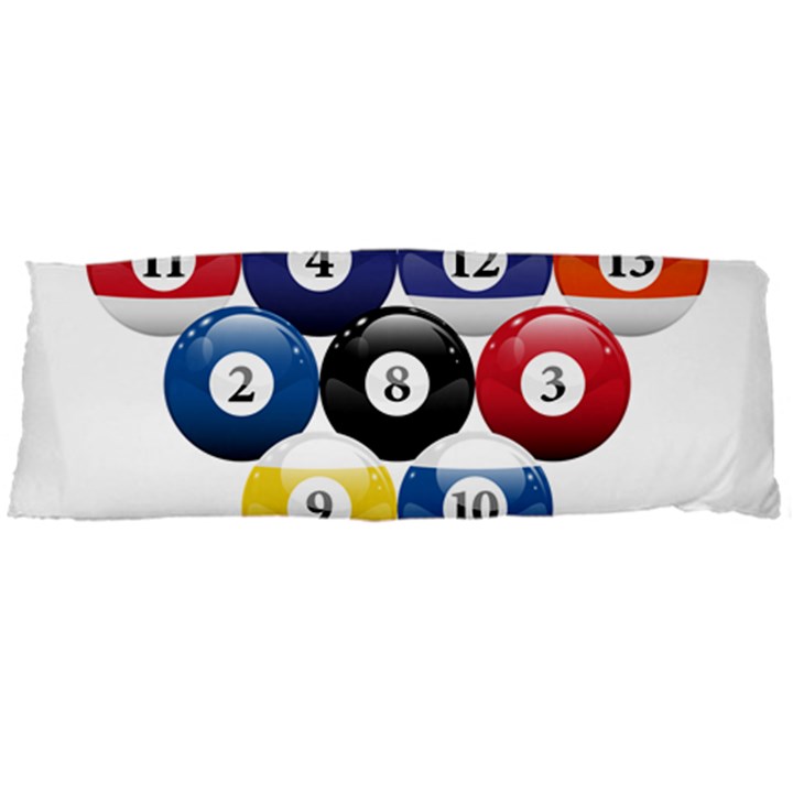 Racked Billiard Pool Balls Body Pillow Case Dakimakura (Two Sides)