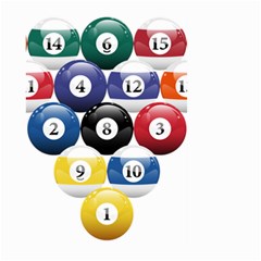 Racked Billiard Pool Balls Large Garden Flag (two Sides) by BangZart