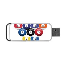 Racked Billiard Pool Balls Portable Usb Flash (two Sides) by BangZart