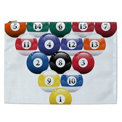 Racked Billiard Pool Balls Cosmetic Bag (xxl)  by BangZart