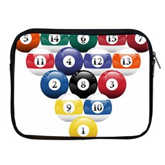 Racked Billiard Pool Balls Apple Ipad 2/3/4 Zipper Cases by BangZart