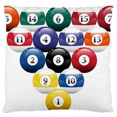 Racked Billiard Pool Balls Standard Flano Cushion Case (two Sides) by BangZart