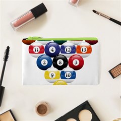 Racked Billiard Pool Balls Cosmetic Bag (xs) by BangZart