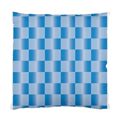 Blue Plaided Pattern Standard Cushion Case (two Sides) by paulaoliveiradesign