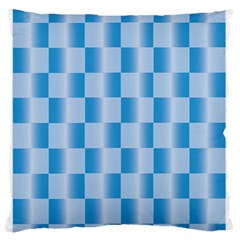 Blue Plaided Pattern Standard Flano Cushion Case (two Sides) by paulaoliveiradesign