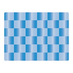 Blue Plaided Pattern Double Sided Flano Blanket (mini) 