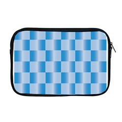 Blue Plaided Pattern Apple Macbook Pro 17  Zipper Case