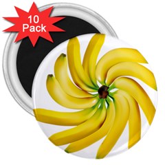 Bananas Decoration 3  Magnets (10 Pack)  by BangZart